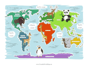 Continents With Cute Animals
