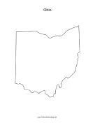 Ohio blank map