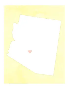 Cute Arizona Map