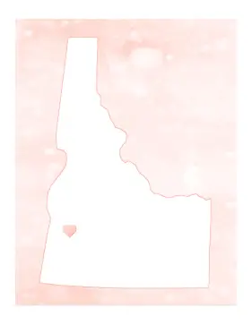 Cute Idaho Map