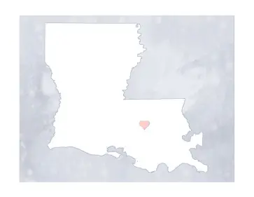 Cute Louisiana Map