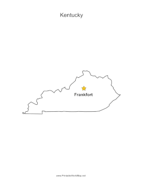 Kentucky Capital Map