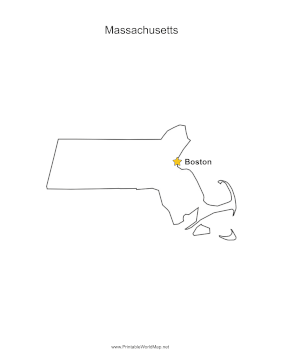 Massachusetts Capital Map