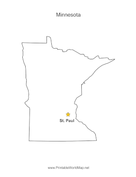 Minnesota Capital Map
