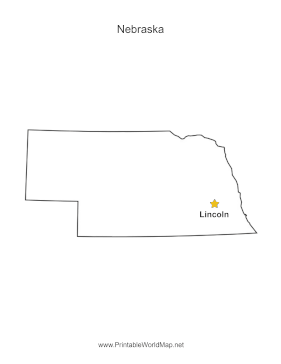 Nebraska Capital Map