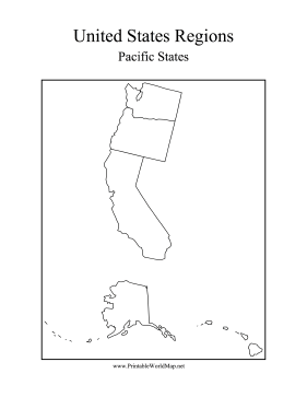 Pacific States Map