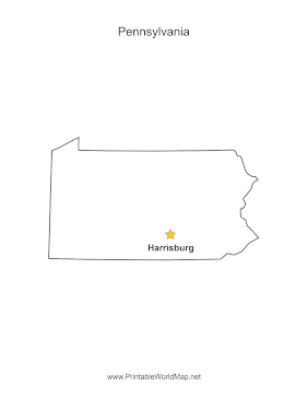 Pennsylvania Capital Map