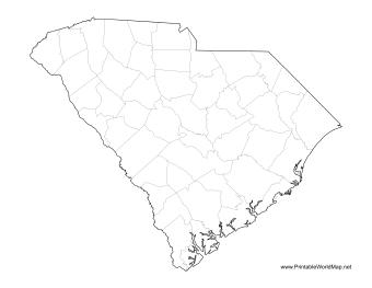 South Carolina County Map