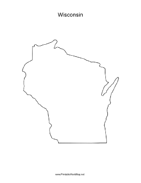 Wisconsin blank map