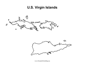 US Virgin Islands Map