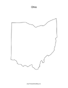 Ohio blank map