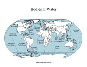 Bodies of Water Map