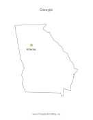 Georgia Capital Map