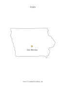 Iowa Capital Map