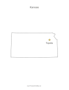 Kansas Capital Map