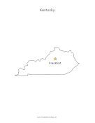Kentucky Capital Map