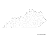 Kentucky County Map