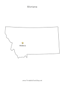 Montana Capital Map