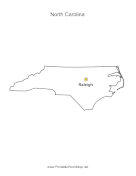 North Carolina Capital Map