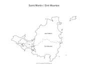 Saint Martin Sint Maarten Map