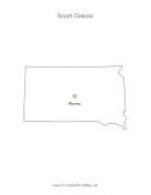 South Dakota Capital Map