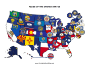 State Flag map