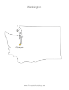 Washington Capital Map