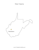 West Virginia Capital Map
