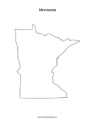 Minnesota blank map