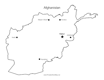Afghanistan Major Cities