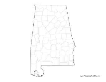 Alabama County Map