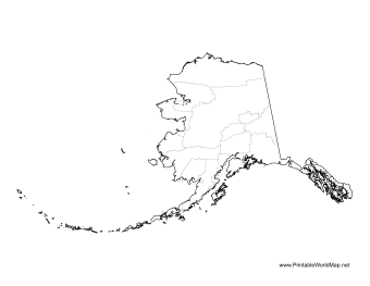 Alaska Boroughs and Census Areas Map