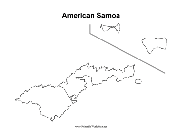 American Samoa Map