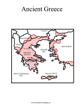 Ancient Greece Map