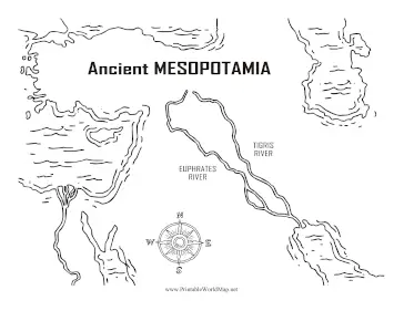 Ancient Mesopotamia Black and White