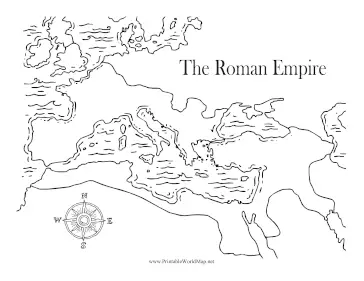 Ancient Roman Empire Black and White