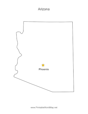 Arizona Capital Map