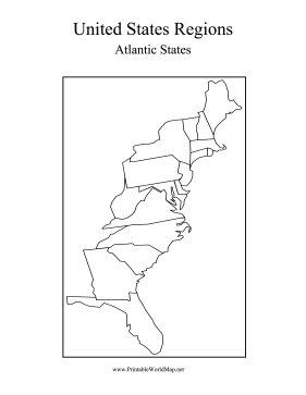 Atlantic States Map