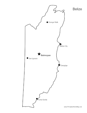 Belize Major Cities