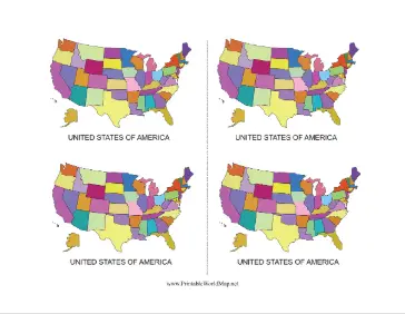 Blank USA Color Map Set