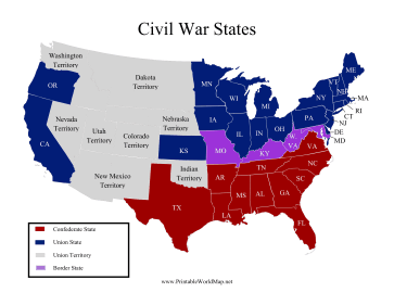 Civil War States