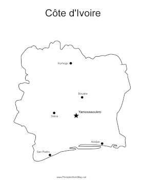 Cote dIvoire Major Cities