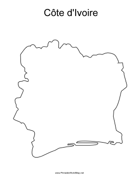 Cote dIvoire Map