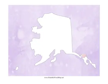 Cute Alaska Map