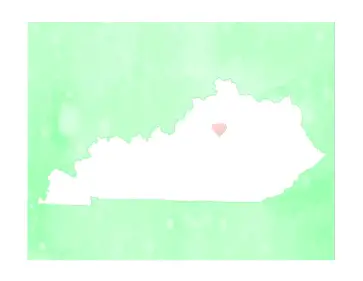 Cute Kentucky Map