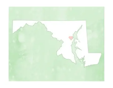 Cute Maryland Map