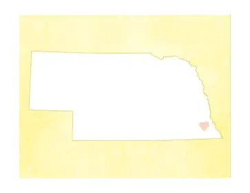 Cute Nebraska Map