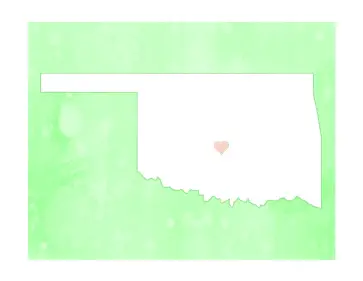 Cute Oklahoma Map