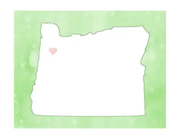 Cute Oregon Map