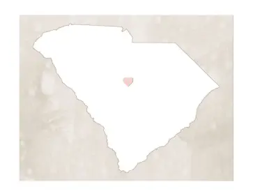 Cute South Carolina Map